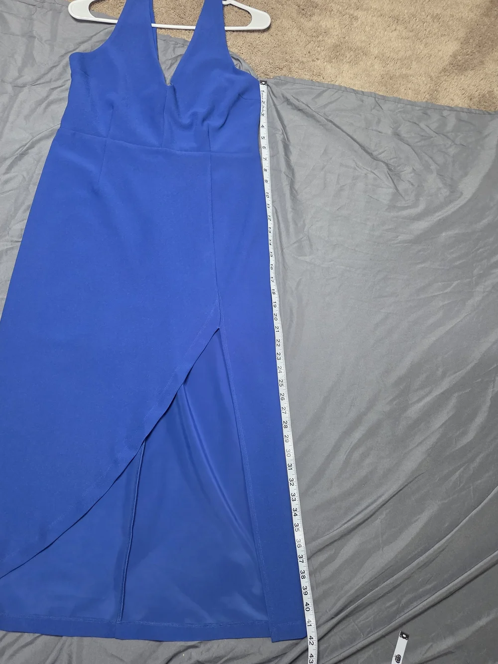 Abercrombie & Fitch Blue Formal Maxi Dress LT Tall Sleeveless Slit